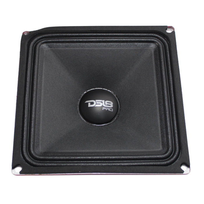 DS18 6.5" x 6.5" 500 Watt 4 Ohm Square Midrange Loudspeaker PRO-X6.4MSQ OPEN BOX