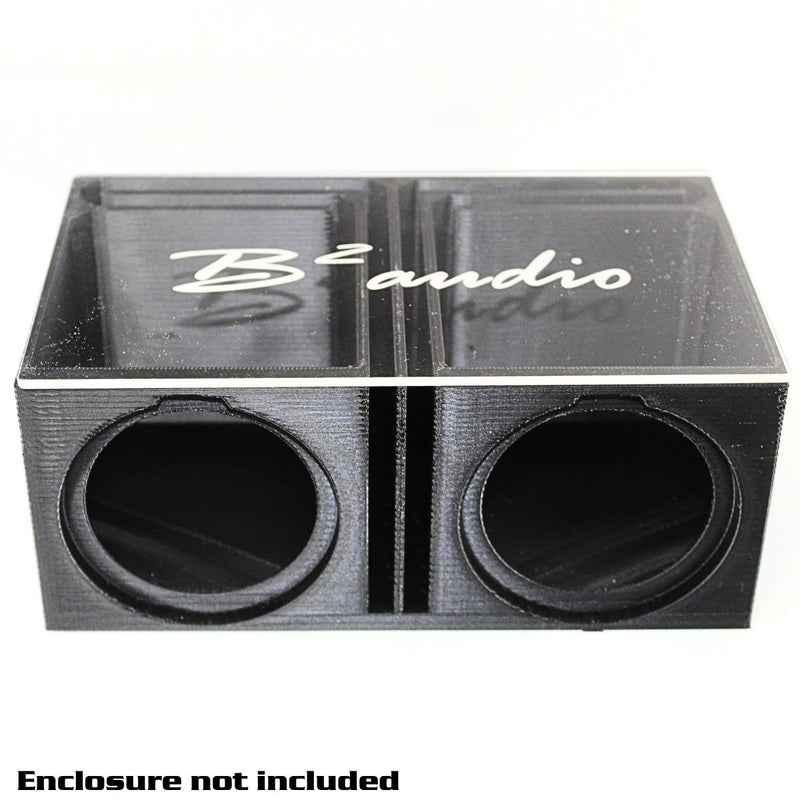 B2 Audio Logo Engraved Acrylic Lid for Dual RIOT 2.5" 3D Boxes