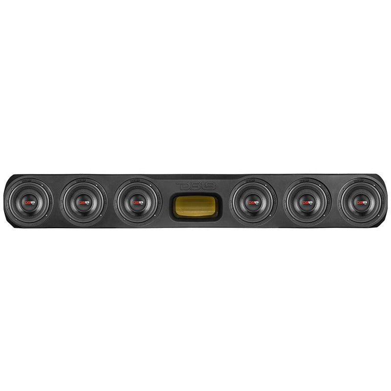 DS18 Under Seat Subwoofer Truck Box Enclosure 6 x 6.5" Subs RGB LED Compatible