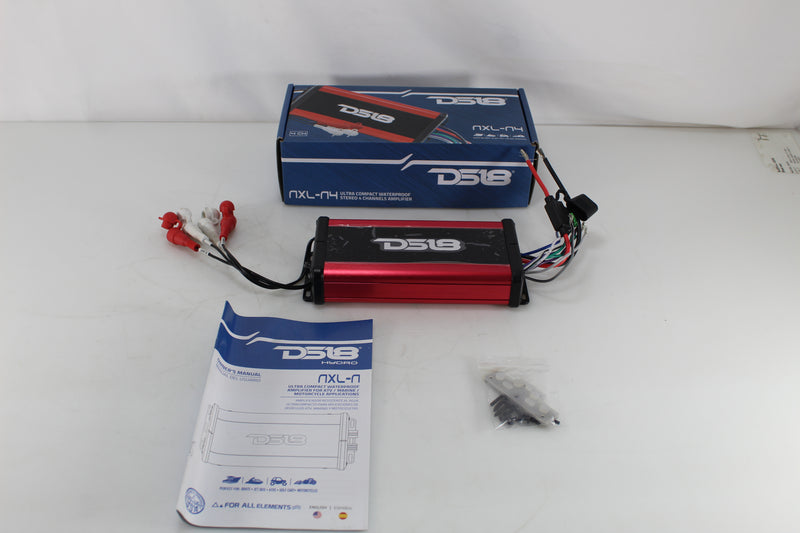 Micro Amplifier 4Ch Class D Marine 720 Watt Waterproof Amp DS18 OPEN BOX