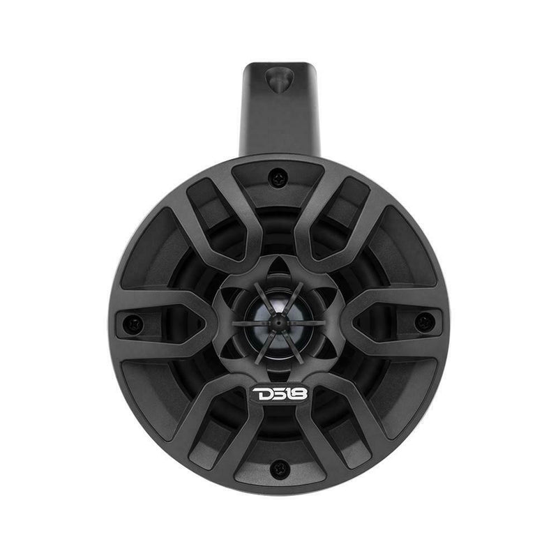 DS18 HYDRO 4" 240 Watts 4 Ohm Bluetooth Black Amplified Wakeboard Tower Speakers