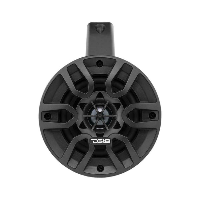 DS18 HYDRO 4" 240 Watts 4 Ohm Bluetooth Black Amplified Wakeboard Tower Speakers