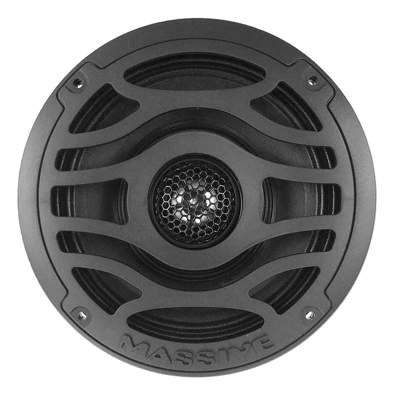 Pair of Massive Audio T65X 6.5" 480 Watt 4 Ohm 2-Way Marine Coaxial Speakers
