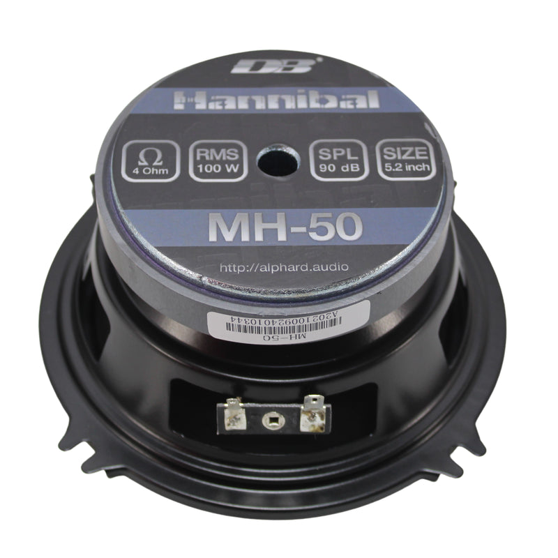 Deaf Bonce Car Audio 5" Midrange Speakers 200 Watt 4 Ohm Hannibal Black MH-50