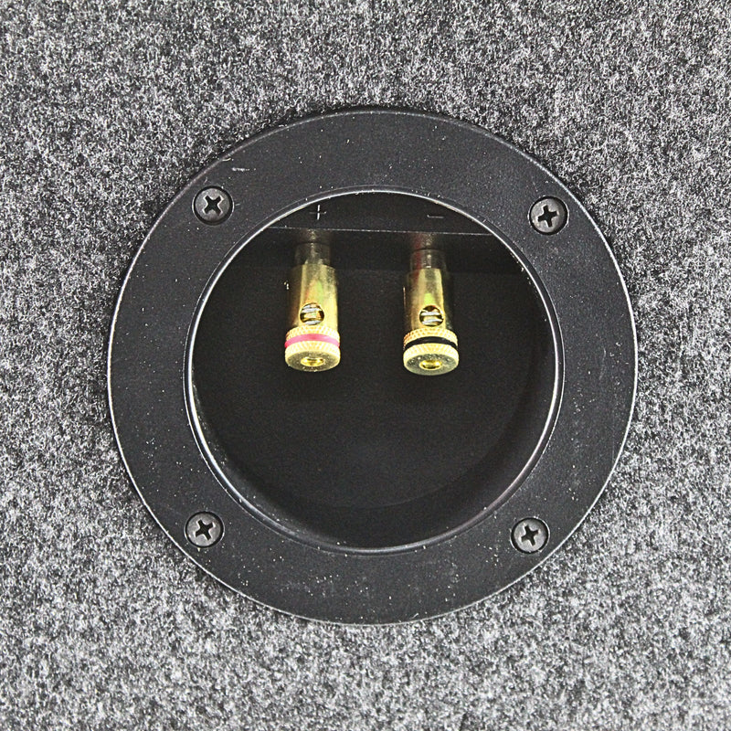 Single 12” Sealed Carpeted Subwoofer Box Made w/ Heavy-Duty MDF Construction