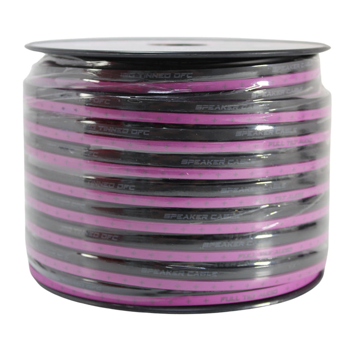 Full Tilt Audio 12 Gauge Tinned Oxygen Free Copper Speaker Wire Purple/Black Lot