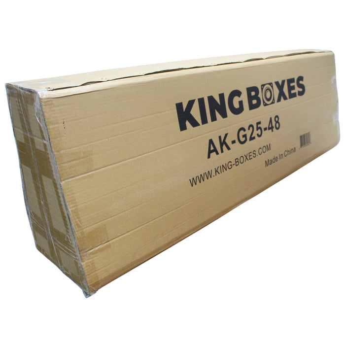 King Boxes 8" Quad Sprayed Ported Box 07-18 Silverado/Sierra Crew Cab AK-G25-48
