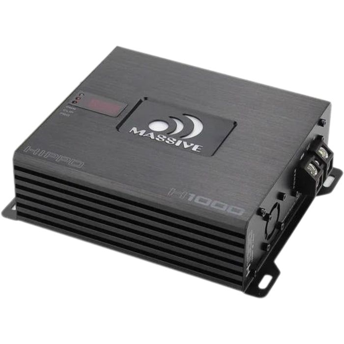 1050W RMS 1-Ohm Monoblock Amplifier Massive Audio HIPPO Series MA-H1000