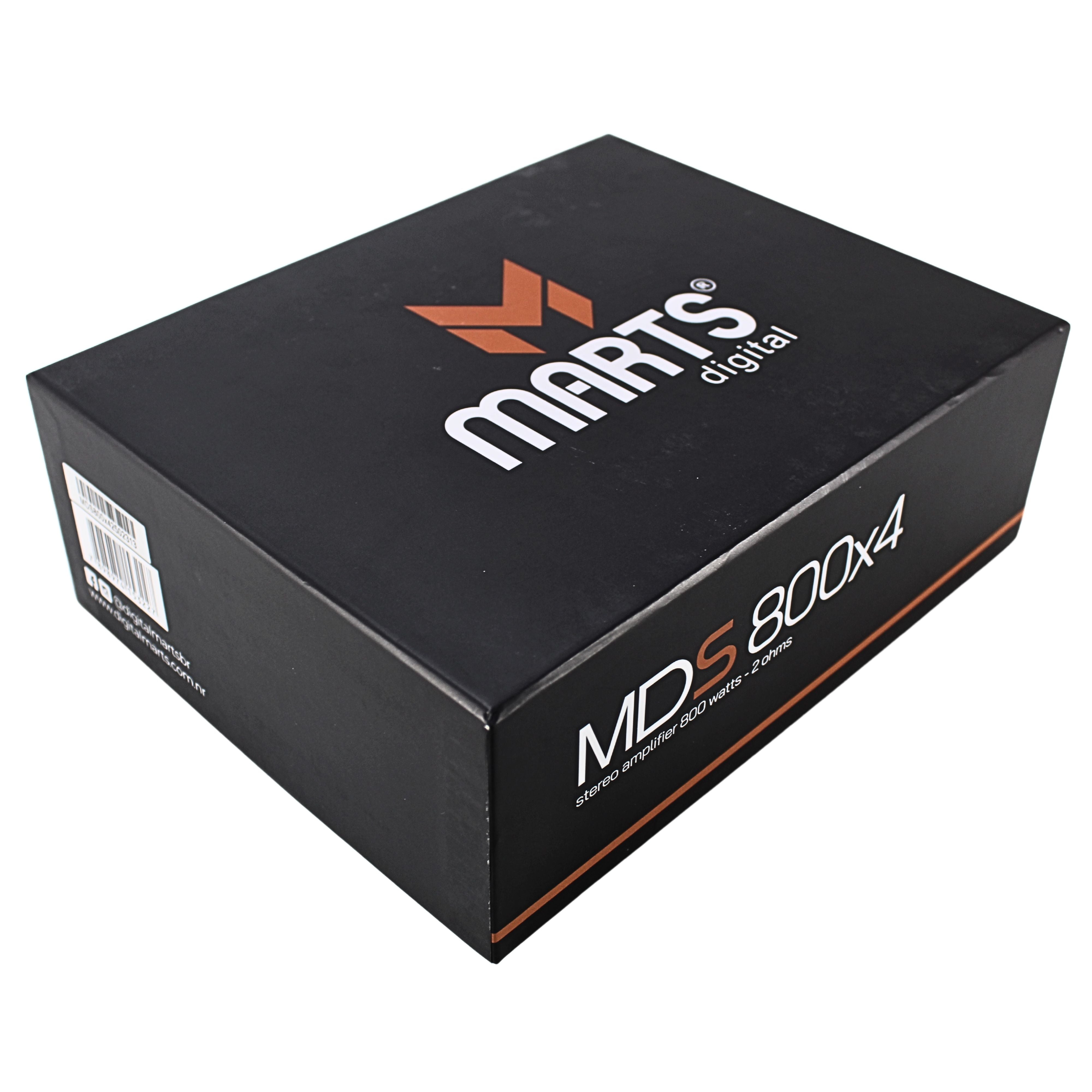 MDS-800X4 4-Channel Amplifier 800 Watt RMS Power for Car Audio