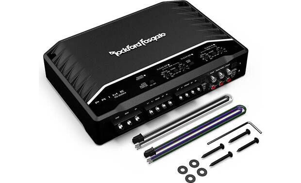Rockford Fosgate Prime 300W 4-Channel Full Range Class D Amplifier +Install Kit