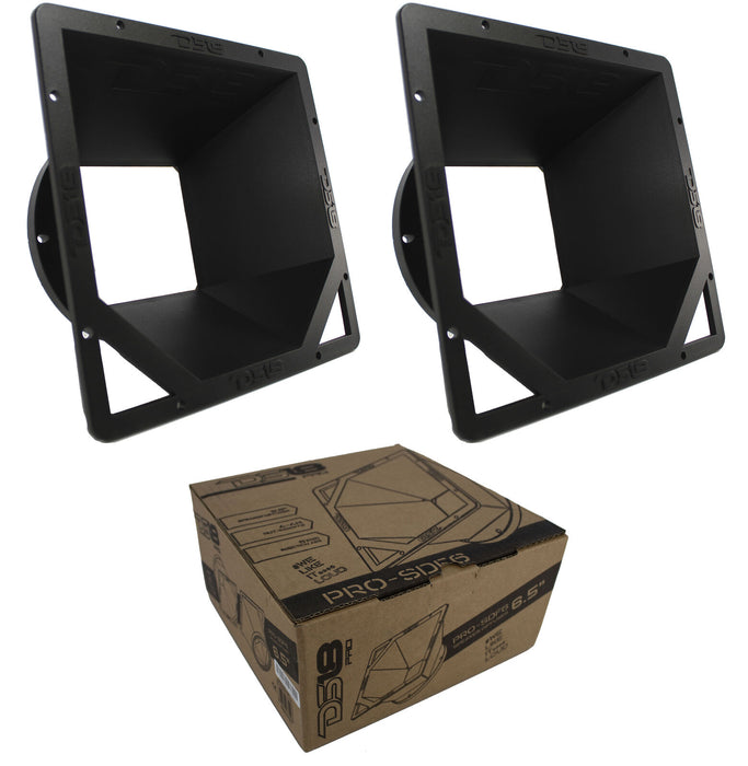 DS18 Pair of PRO-SDF6 Square 6.5" Mid Range Speaker Diffuser Horn OPEN BOX 8585