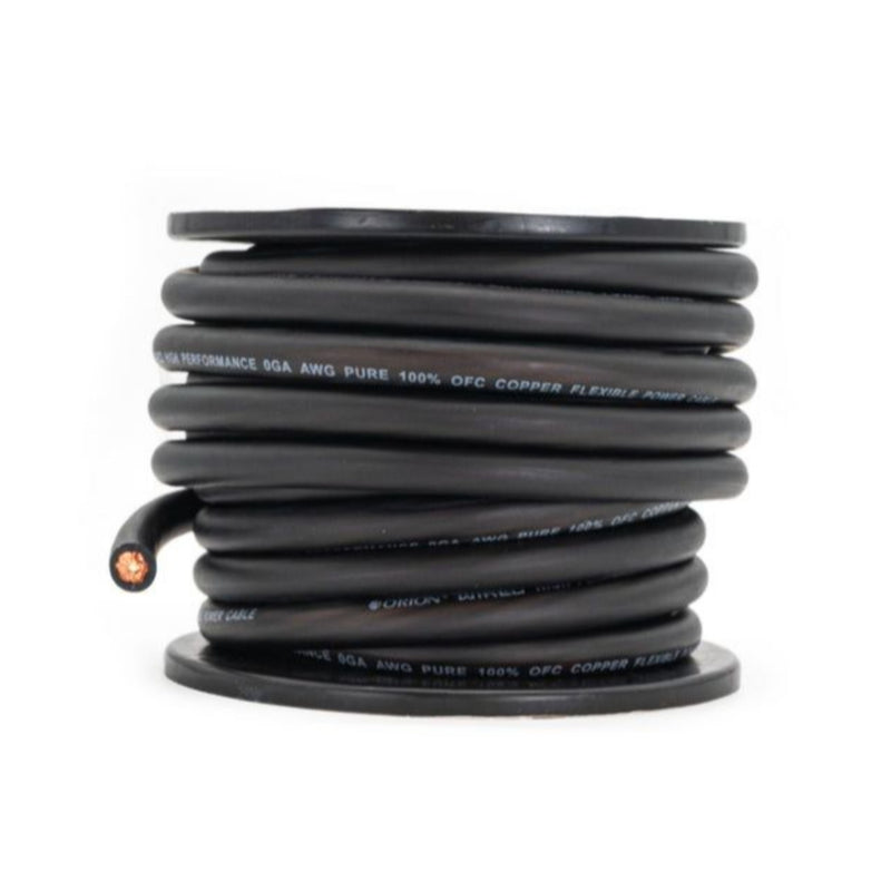 0 AWG Black Soft Rubber Jacketed 100% OFC Orion Power Wire Lot Cut By The Foot