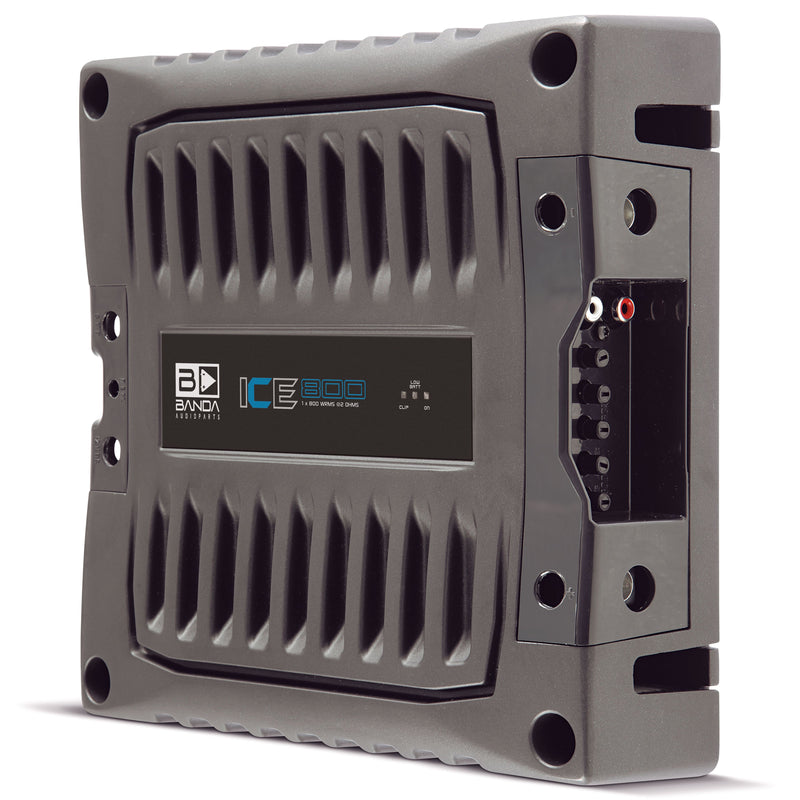Banda ICE X Line Aluminum Brazilian 800 Watt 2-Ohm Full Range Monoblock Amplifier
