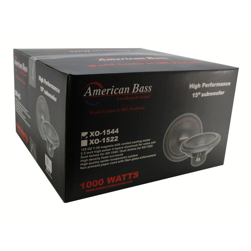 American Bass 15" Subwoofer 500 W RMS 4 Ohm DVC Pro Car Audio XO-1544