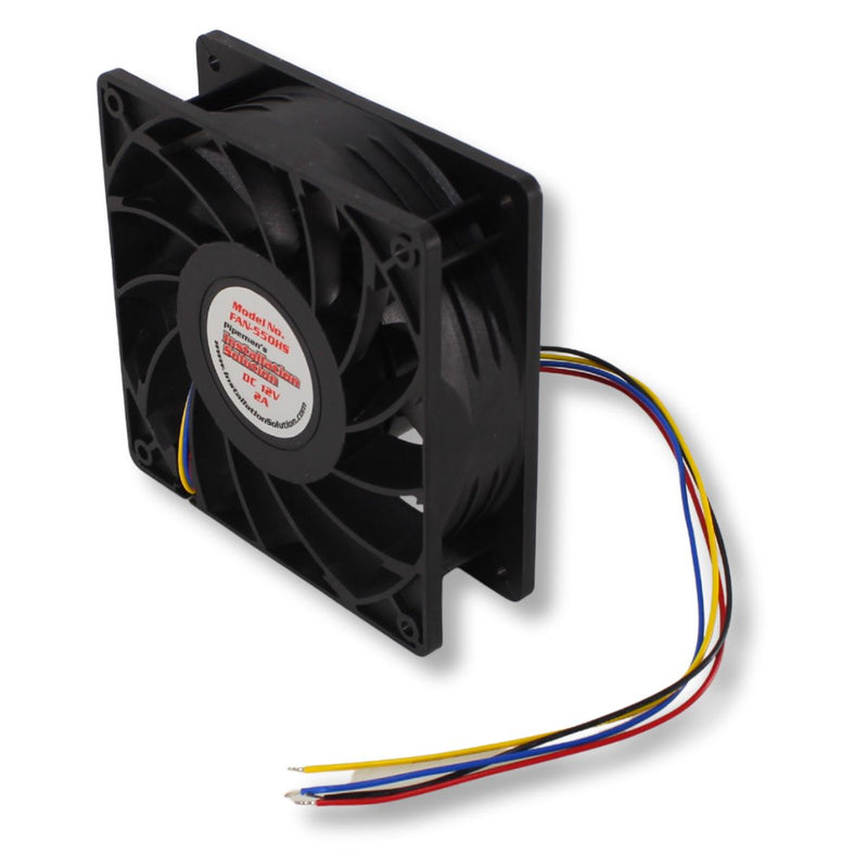 12 Volt 2.0A 4.7" Square High-Speed 50 CFM Waterproof & Quiet Cooling Fan