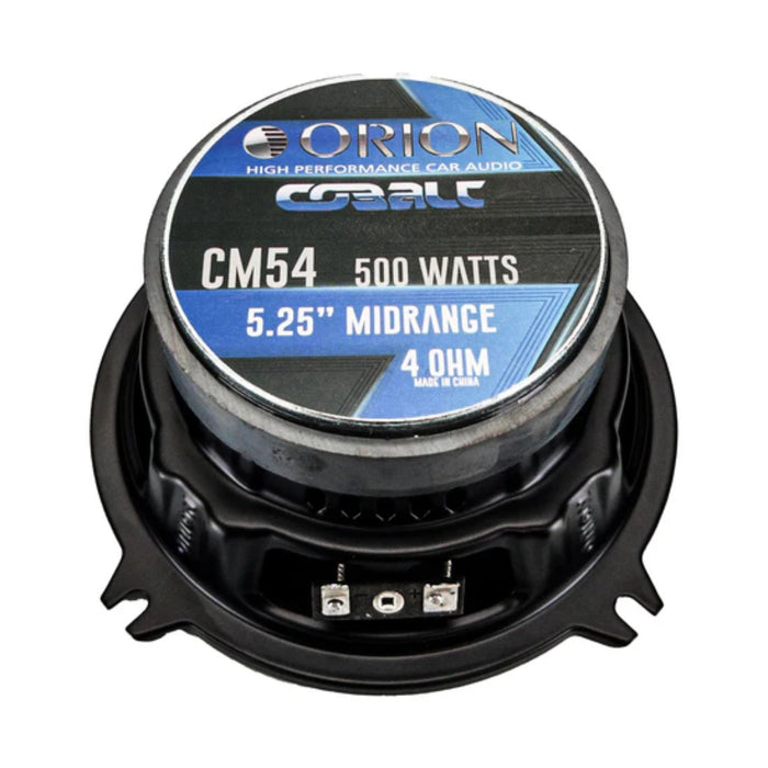 Pair of Orion 4-Ohm 125w/RMS Cobalt 5.25" Midrange Bullet Speakers - CM54