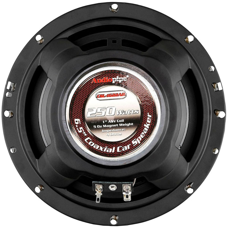 Audiopipe 6.5" 2-Way 250W 4 Ohm Coaxial Car Speakers Pair CSL-1622AR