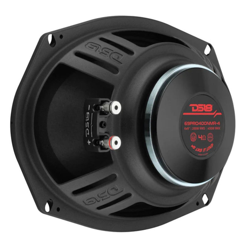DS18 6x9” 200W RMS 4-Ohm High-Sensitivity Pro Neo Mid Loudspeaker 69PRO400NMR-4