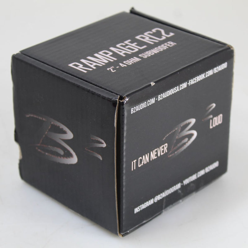 B2 Audio 2" 4-Ohm Rampage RC2 Mini Subwoofer for 1:10 Scale RC Cars OPEN BOX