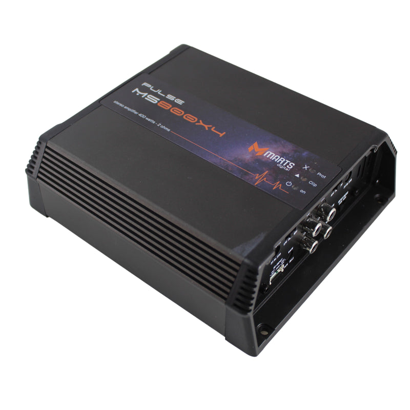 4 Channel 400 watts 2 ohms Class D Compact Full Range Amplifier Marts Digital