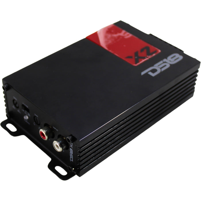 DS18 2 Channel 1140W Peak Power Ultra Compact Class D Amplifier X2 OPEN BOX 8610