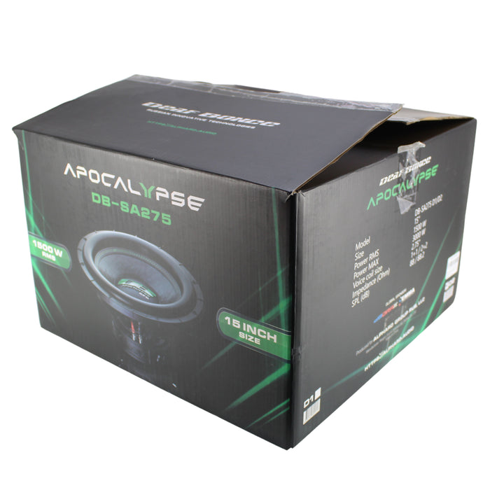 Deaf Bonce Apocalypse 15" 3000 Watt DVC 2 Ohm Subwoofer DB-SA275-D2 - OPEN BOX