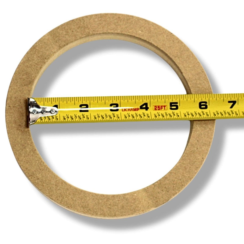 Install Bay 6" High Quality Wood MDF Speaker Spacer Rings Pair 3/4" Depth SR6