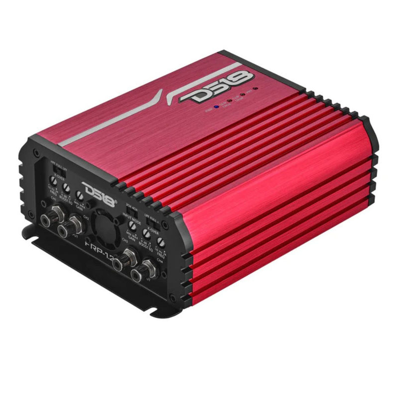 DS18 FRP1200W RMS Compact 4-Channel Full-Range Class-D Amplifier FRP-1.2K4 RED