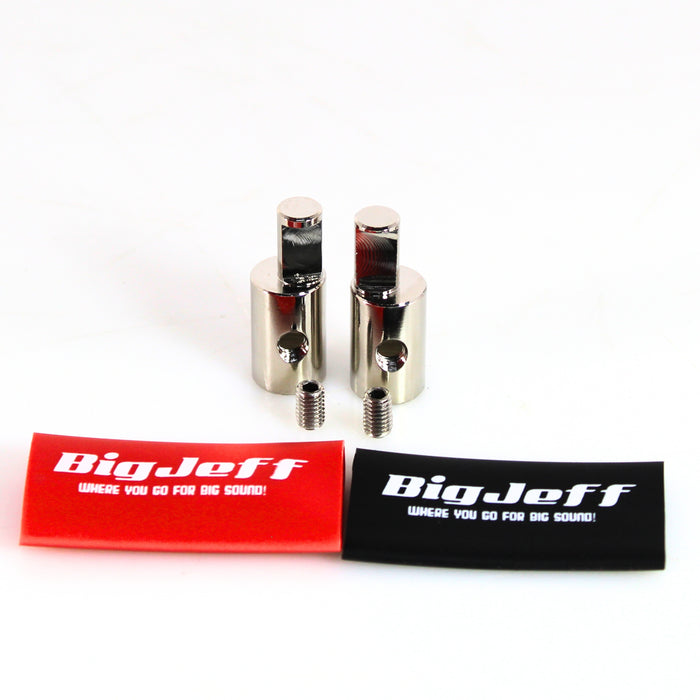 Big Jeff Audio Pair of Single 4 Gauge to 4 Gauge Amplifier Input Adapters