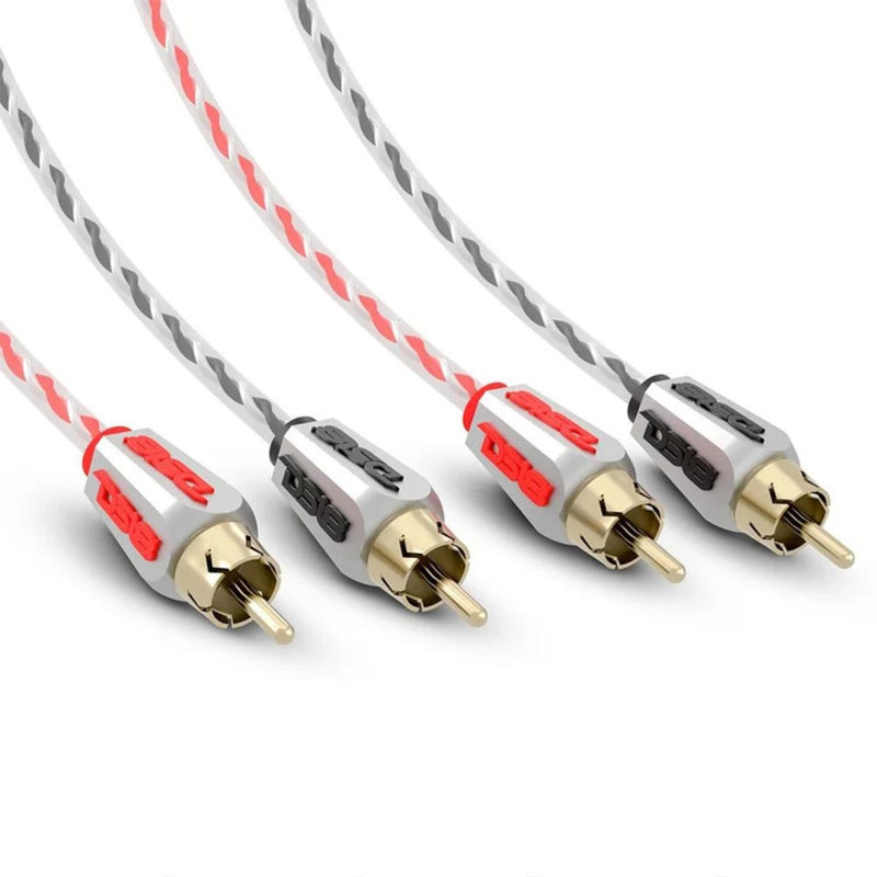 DS18 Pro 6 Ft 2-Ch OFC RCA Cable w/ Silver-Plated Tips Competition Quality