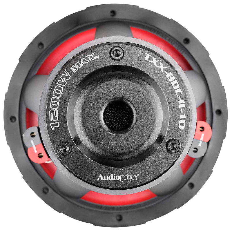 Audiopipe TXX-BDC 10" 600W RMS 4-Ohm DVC Double Stack Composite Cone Subwoofer
