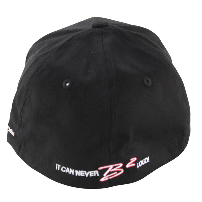 B2 Audio Black Flex-Fit Classic, Ball Cap Hat with "B2" Logo