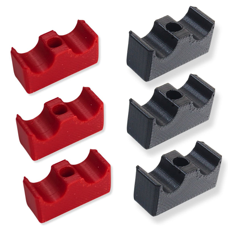 Big Jeff Audio RCA Cable Clips Wire Management 2 to 20 Pack Red and Black