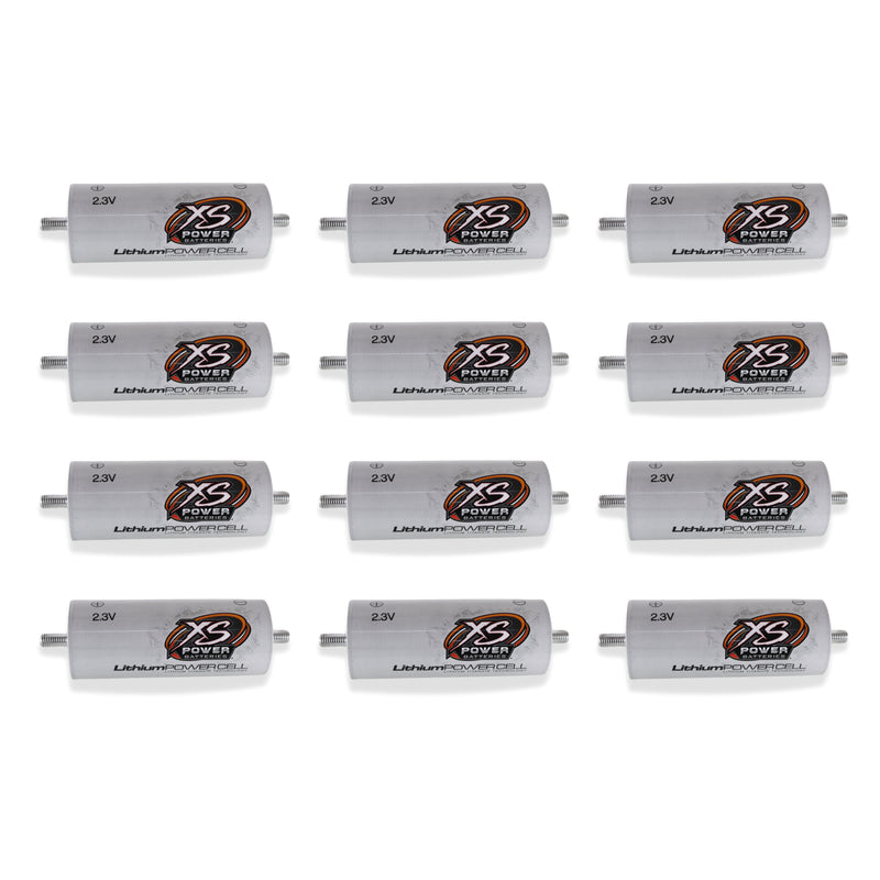 XS Power 12 Pack Kit 45 AH Lithium Cell Bank 2.3v Lithium Titanate Oxide (LTO)