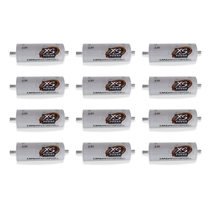 XS Power 12 Pack Kit 40 AH Lithium Cells 2.3v Lithium Titanate Oxide (LTO)