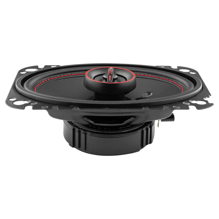 DS18 G4.6Xi Pair of 4 x 6" 4 Ohm 2-Way Coaxial Speakers 135W Peak Red / Black