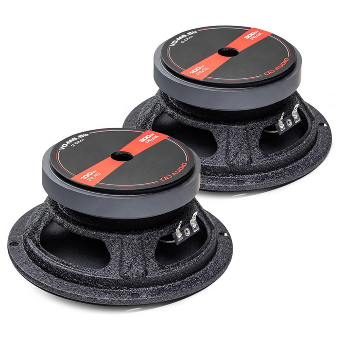 DD Audio Pair of 6.5 Inch 300W 4-Ohm Mid-Range Speakers VO-M6.5b-S4