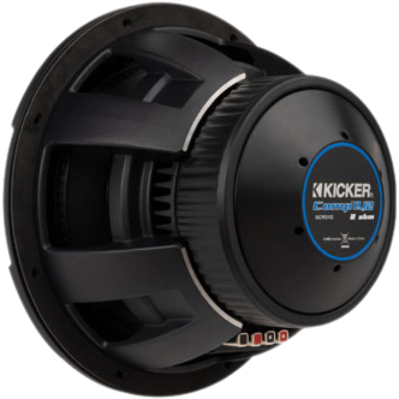 12" 5000W RMS 2-Ohm Dual Voice Coil Subwoofer Kicker CompQ Series 51CWQ122
