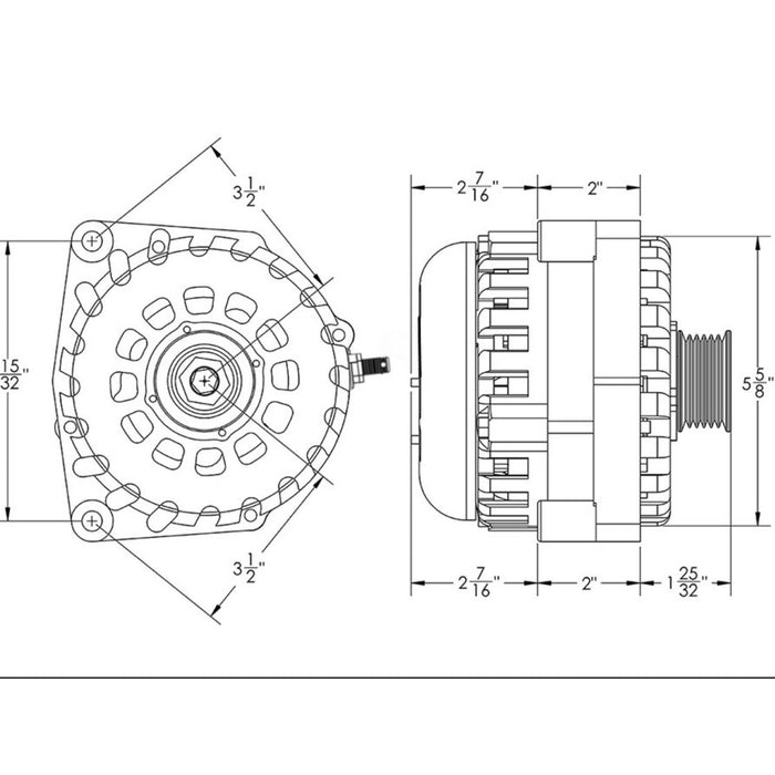 Mechman S-Series 400 Amp Alternator For 2014 - 2018 GM 6.2L Truck PU 14019400