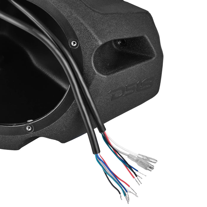 DS18 Pair of Empty Polaris RZR 6.5" Front Kick Panel Speaker Pods