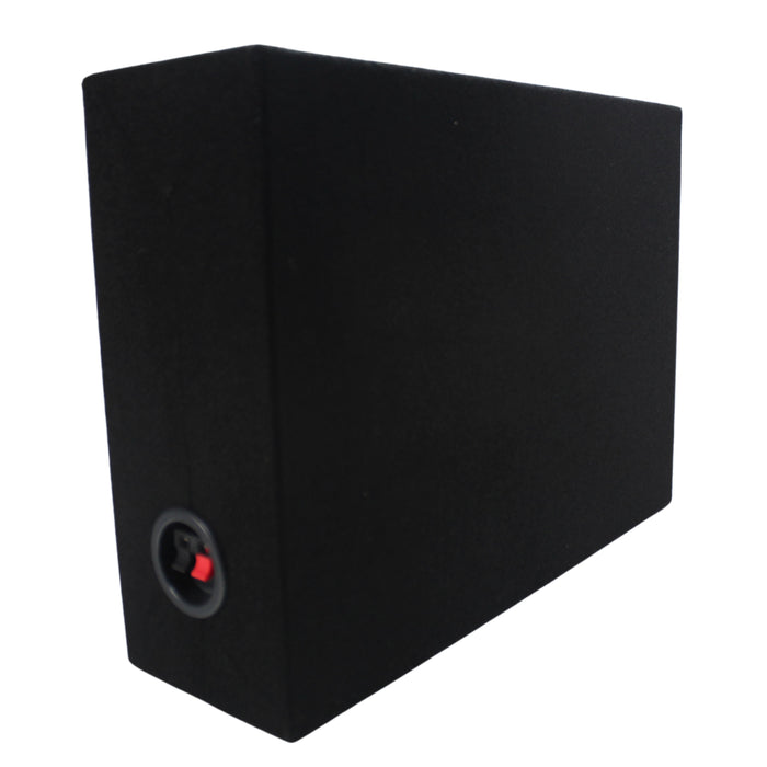 King Boxes Single 10" Shallow Vented Carpeted Speaker Box KG-ASHALLOWV10