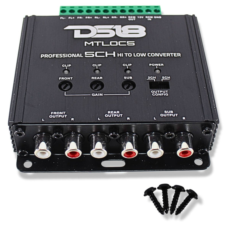 5-Channel High-to-Low Line Output Converter with Remote/Automatic Turn-On MTLOC5