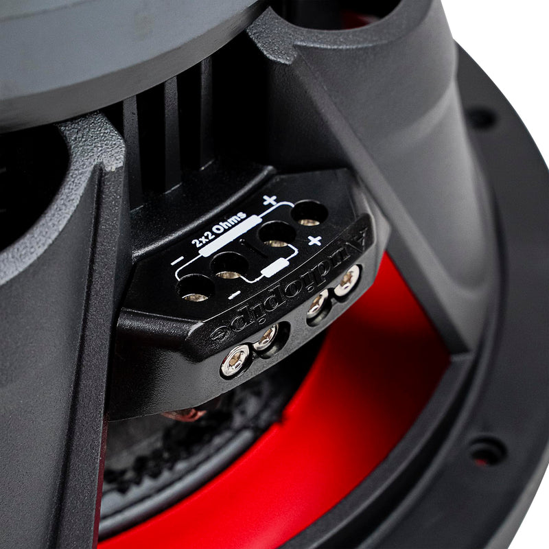 Audiopipe 12" 1200W RMS Dual 2-Ohm 5-Stack Composite Cone Subwoofer