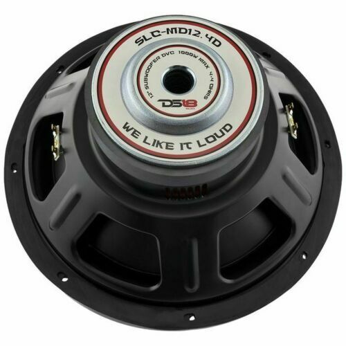 DS18 Pair of 12" 1000W Subwoofers + AK4 Amp Kit + 2 Channel 1600W Amplifier