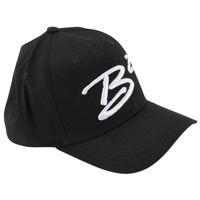 B2 Audio Black Flex-Fit Classic, Ball Cap Hat with "B2" Logo