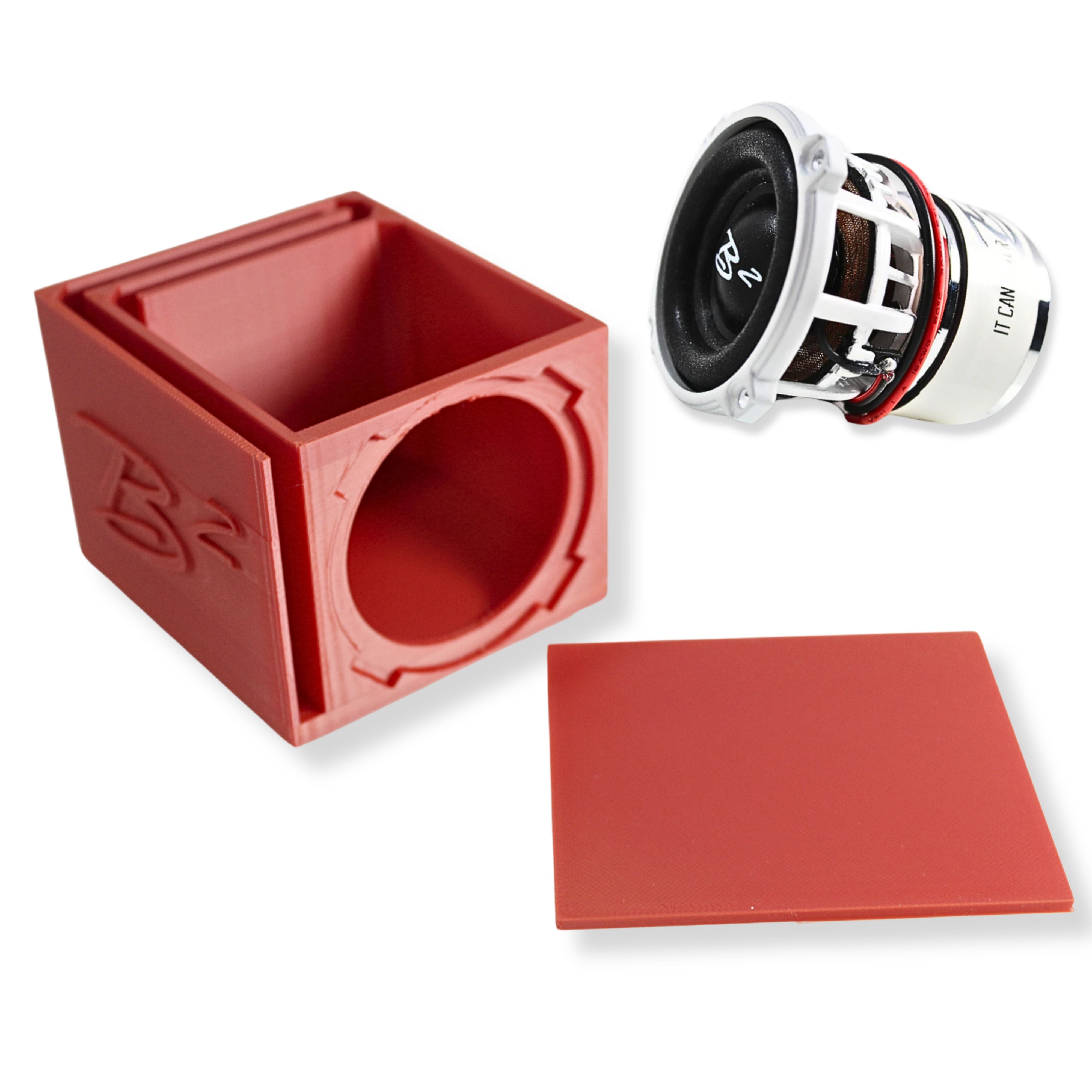 Single Ported Subwoofer Box Enclosure w/ 1x B2 Audio Rampage RC2 2