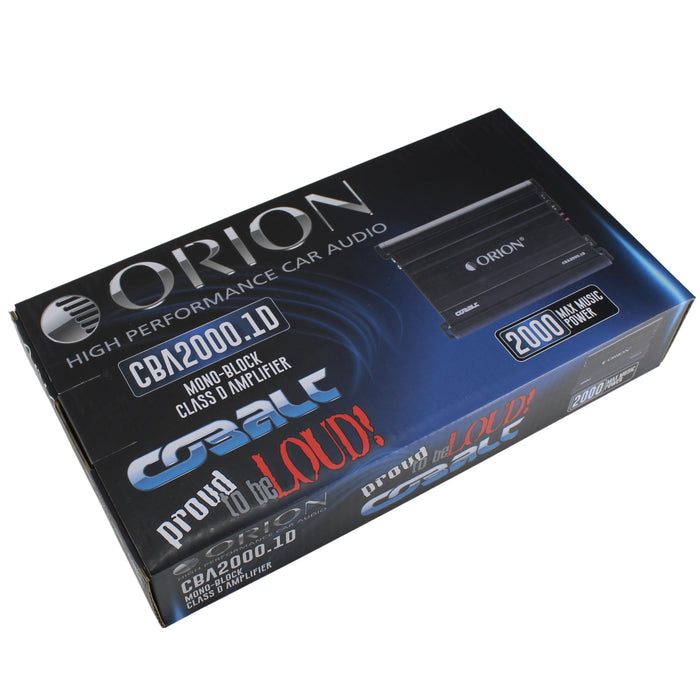 2000 Watts MAX 1-Channel Class D Amplifier ORION COBALT Series CBA2000.1D