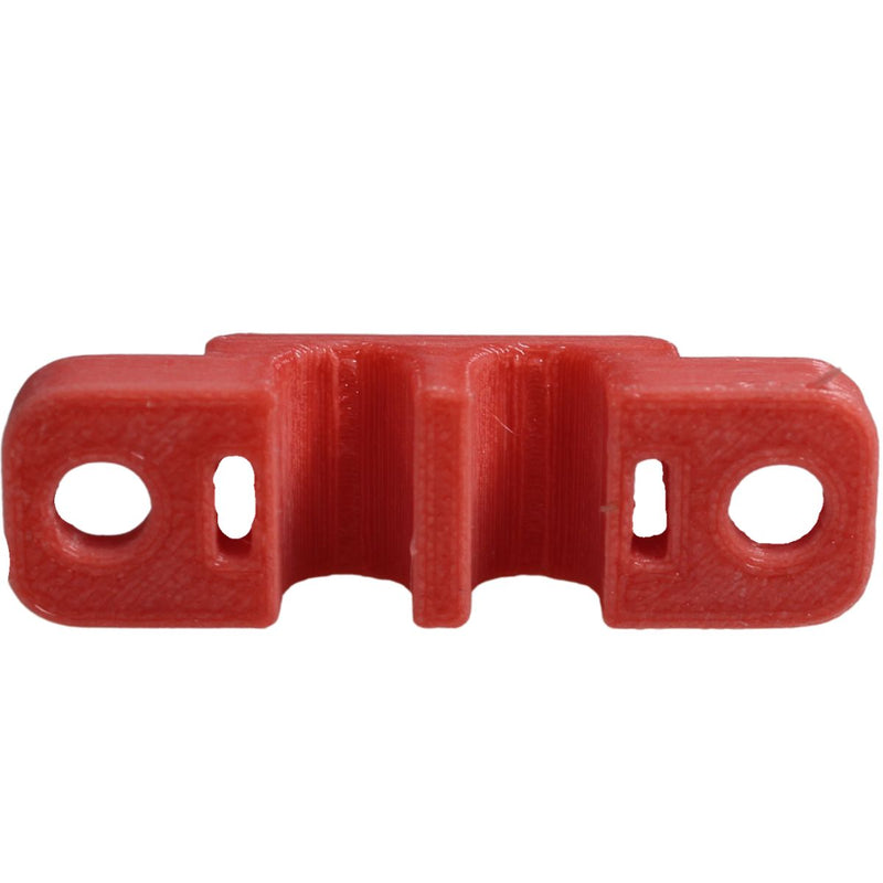 8 Gauge Cable Management Wire Comb Dual Slot Can Use w/ Cable Tie Red/Black