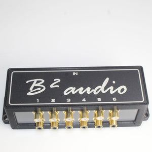 B2 Audio 1-to-6 Pair Cockbox RCA Splitter Distribution Block OPEN BOX