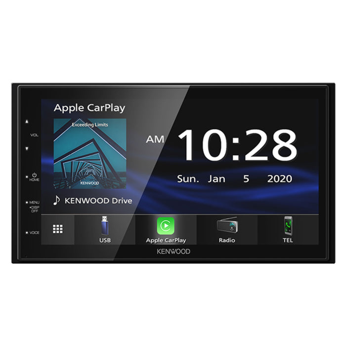 Kenwood 6.8" Shallow Chassis Multimedia Receiver CarPlay/Android Auto DMX4707S